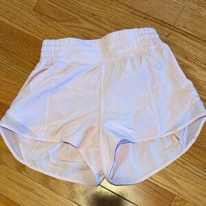 Lululemon Athletica Soft Pink hotty hot Athletic Shorts